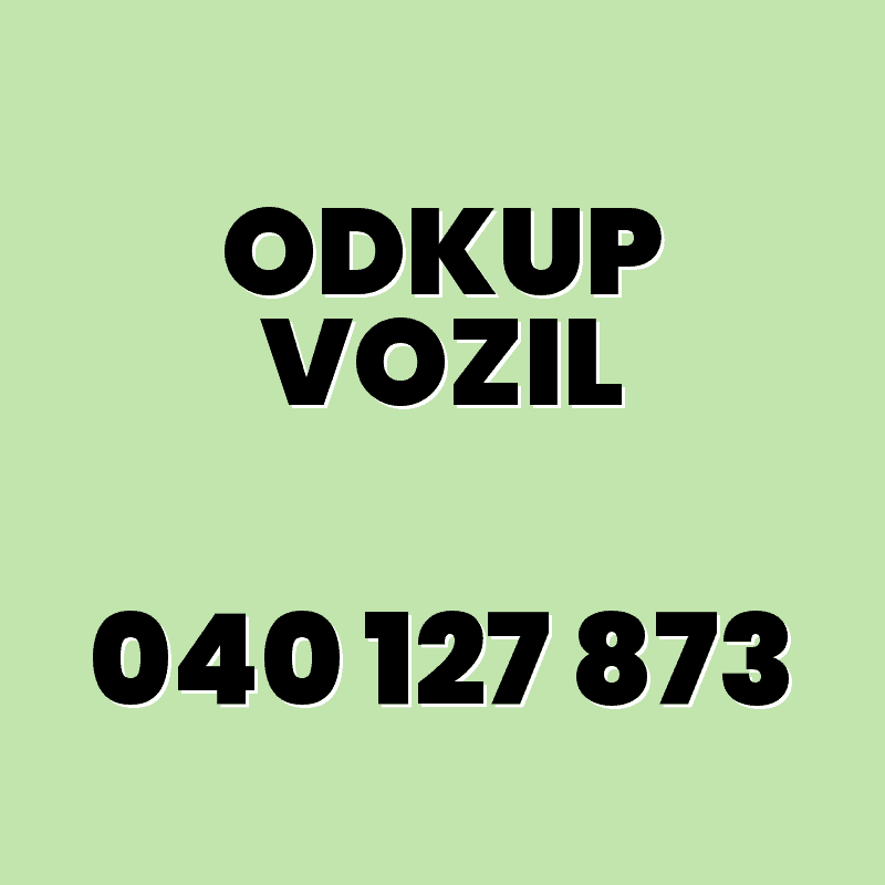 odkup vozil trbovlje