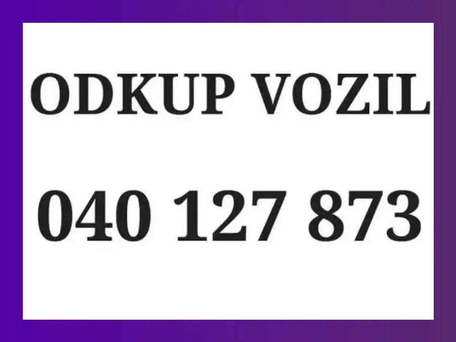 Odkup vozil v eni uri