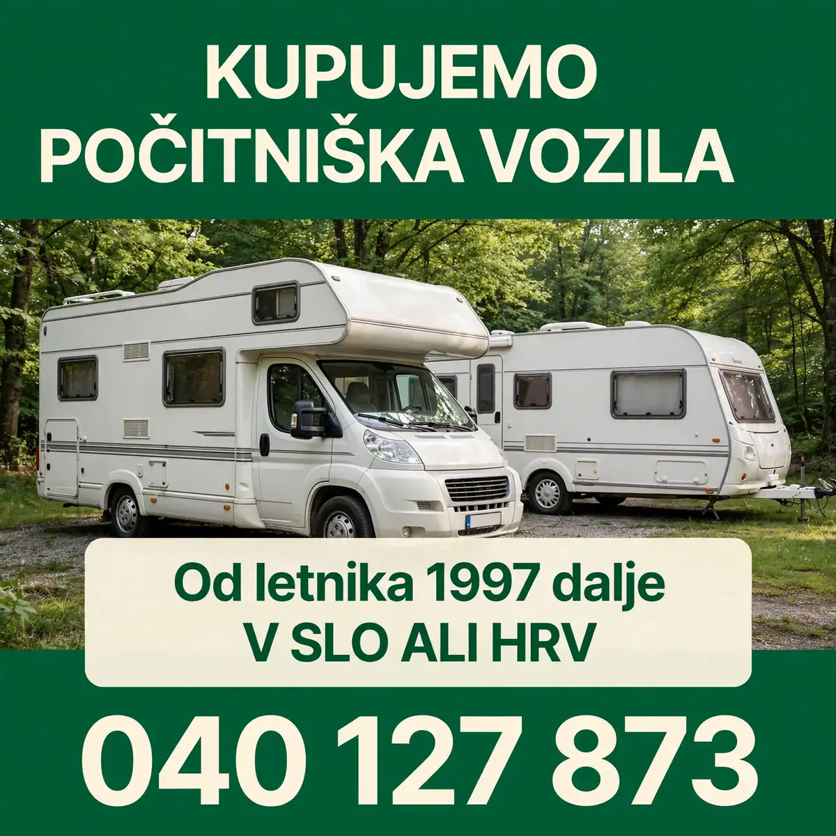 Kamp prikolico kupim